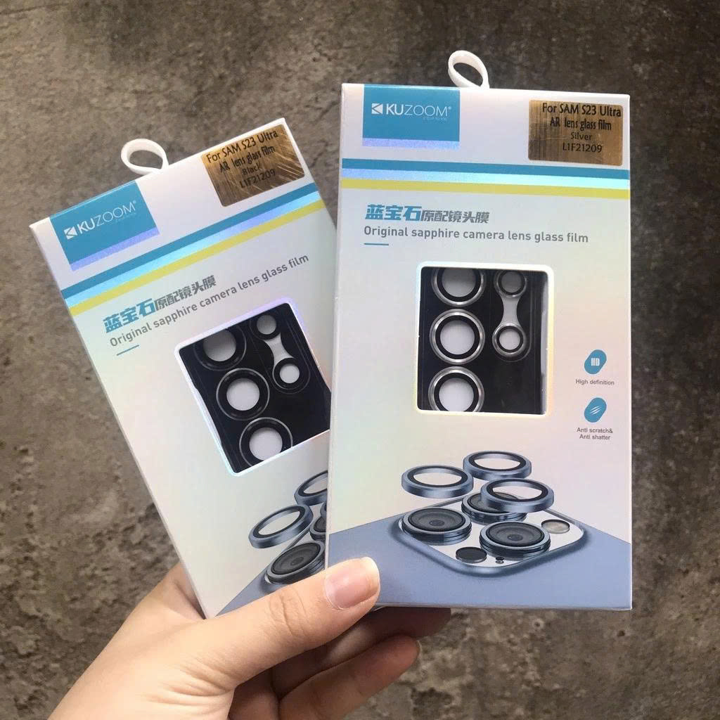 Len Camera Trong Suốt KUZOOM Cho Samsung S24 Ultra / S25 Ultra / S26 Ultra – Bảo Vệ Ống Kính Toàn Diện, Giữ Nguyên Vẻ Đẹp Nguyên Bản - Hàng chính hãng