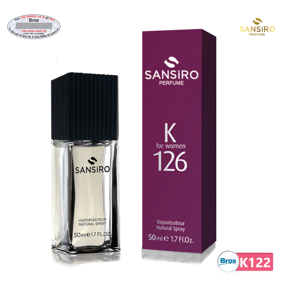 K126 - Nước hoa Sansiro 50ml cho nữ