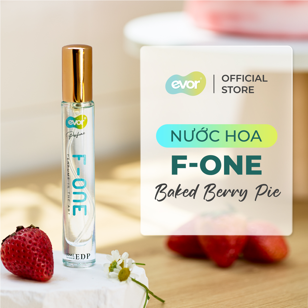 ĐẰM THẮM NGỌT NGÀO - Nước hoa nữ F-ONE BAKED BERRY PIE 10ml | EVOR