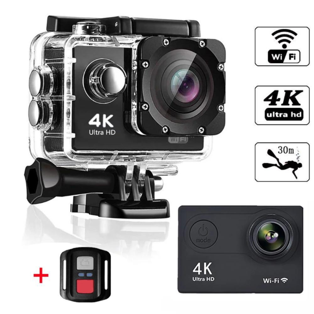 Camera hành động Ultra HD 4K H9R WiFi 12MP 2 "LCD 30M không thấm nước 170D điều khiển điều khiển điều khiển xe đạp máy ảnh xe đạp Outdoor Sport Cam