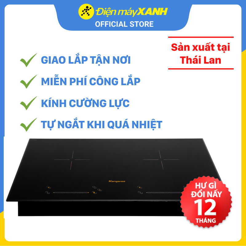 Bếp từ đôi Kangaroo KG856i - Hàng chính hãng