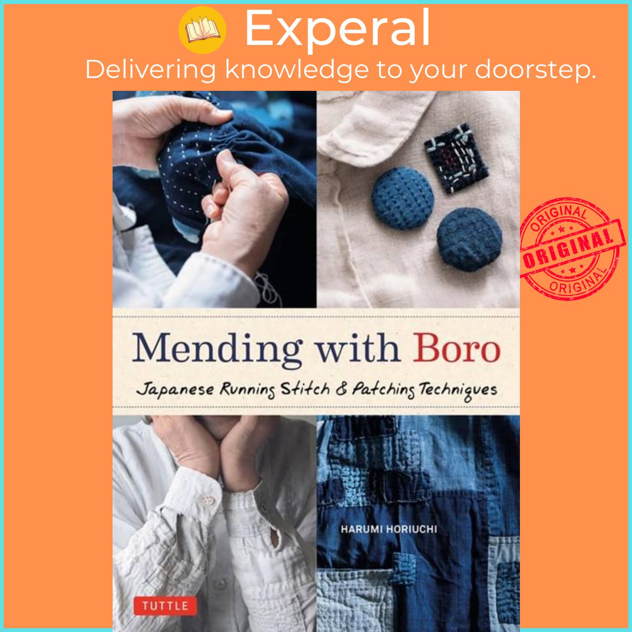 Sách - Mending with Boro - Japanese Running Stitch & Patching Techniques by Harumi Horiuchi (UK edition, hardcover)