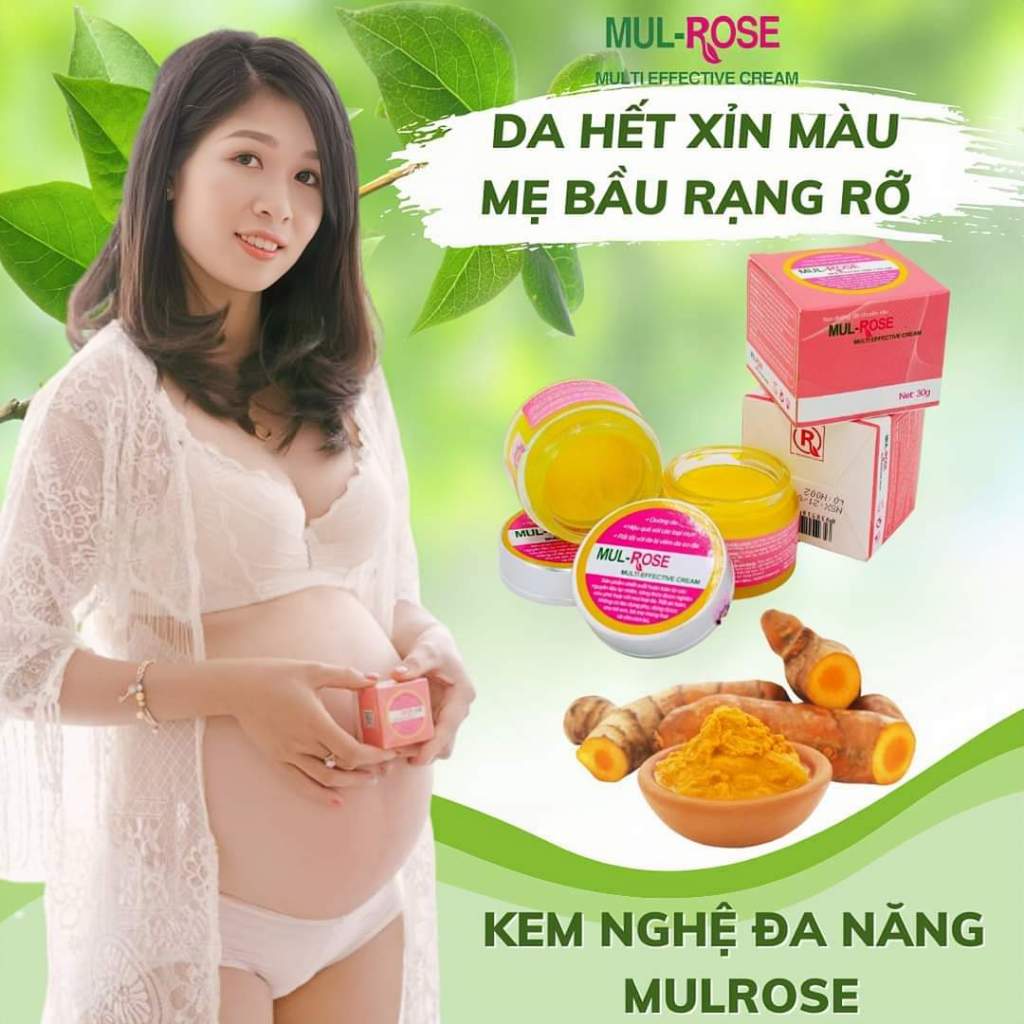 Kem nghệ đa năng Mulrose 30g Dưỡng da, giảm mụn, mờ thâm, se khít lỗ chân lông, chàm sữa, hăm, bị bỏng, vết thương hở.. Mul Rose [Chính Hãng]