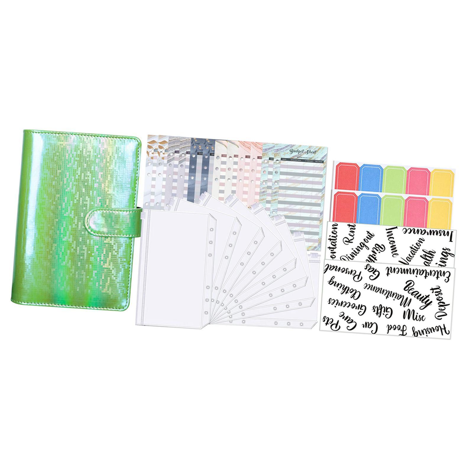 Expense Budget Sheets bill organizer with pockets Black