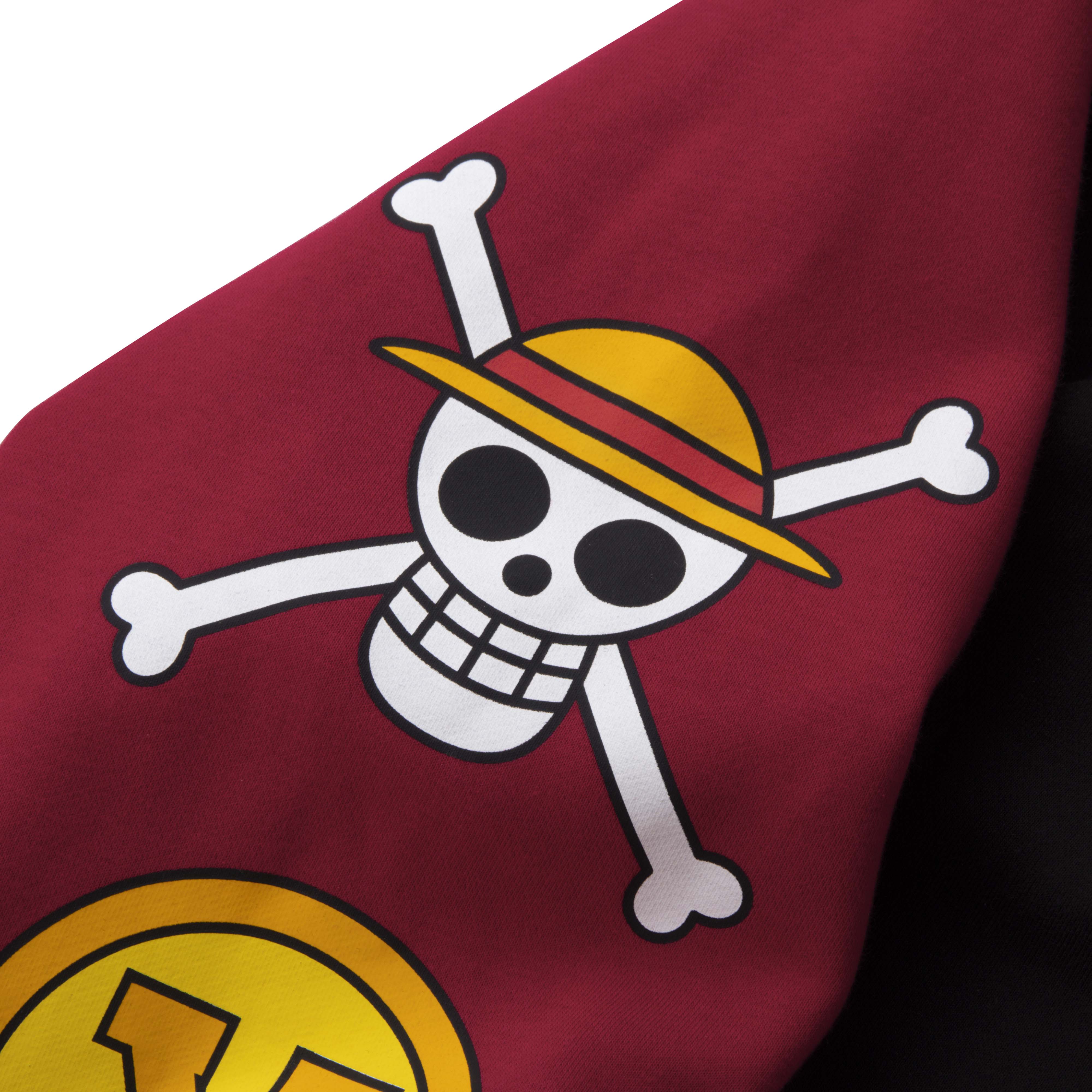 Áo Khoác DirtyCoins x One Piece Luffy Raglan Hoodie - Multicolor