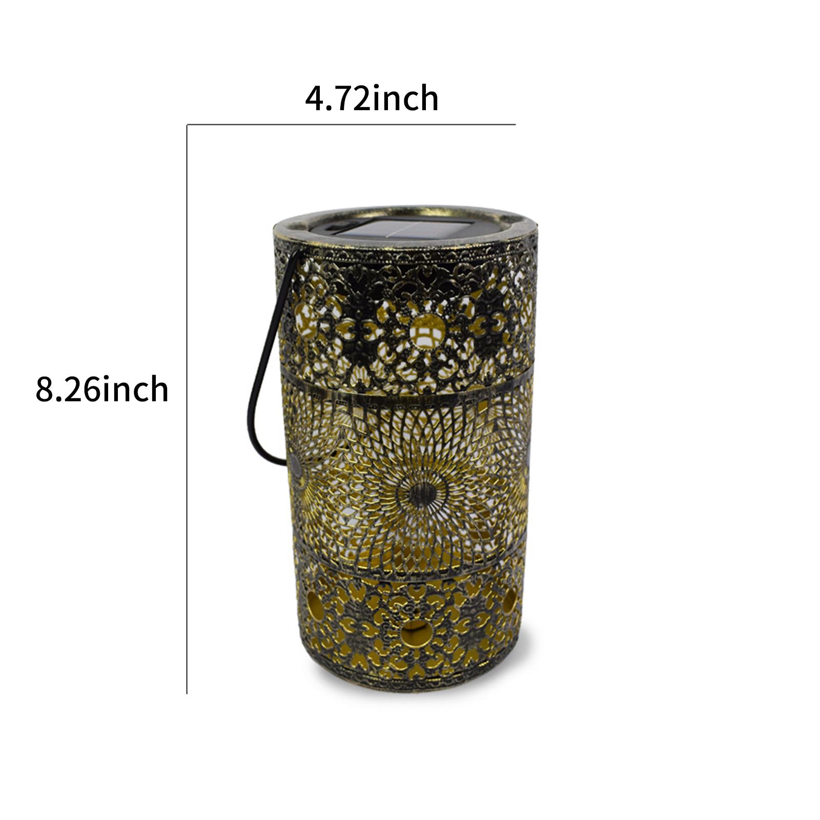 Solar Hanging Lantern Lights LED Solar Projection Lights Waterproof Outdoor Retro Decorative Landscape Lighting