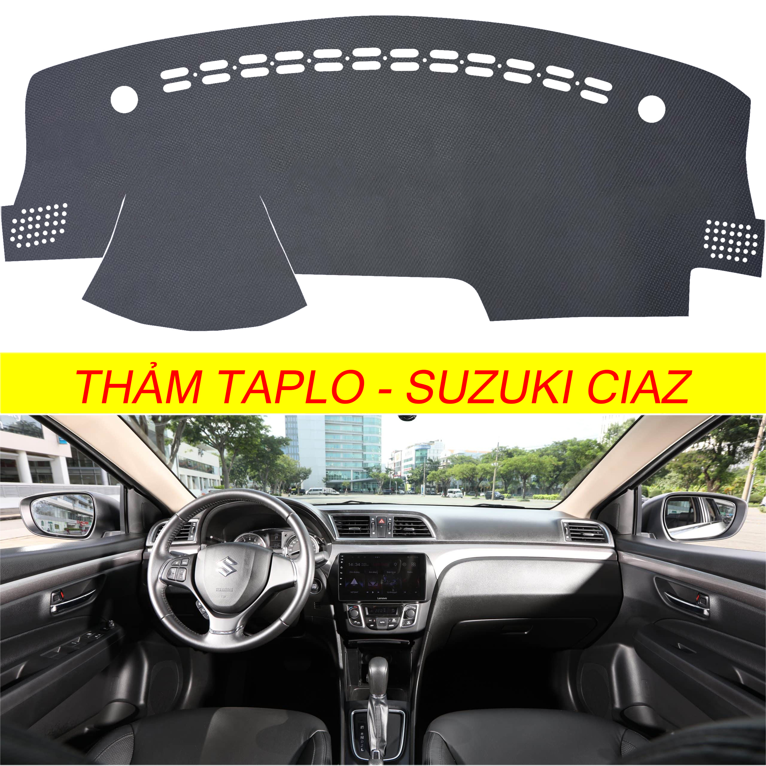 Thảm taplo da cacbon,vân gỗ, da lộn, da pu mới nhất, chuẩn form