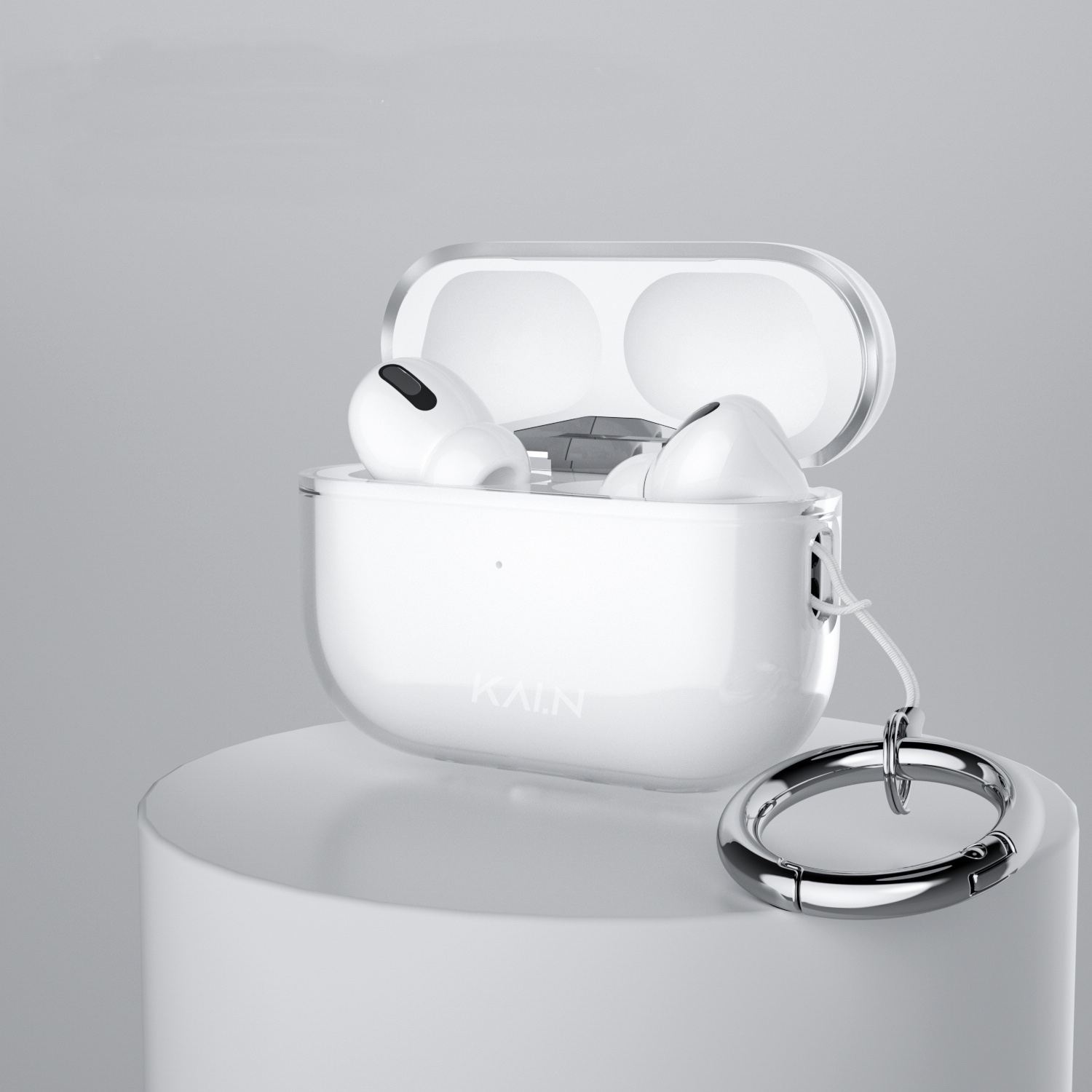Case Ốp Cho Airpods PRO 2 Kai.N Ultra Clear Trong Suốt Kèm Móc Treo_ Hàng chính hãng