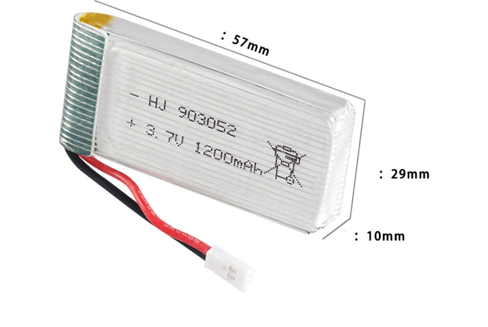 Pin 3.7v 1200mah Xh2.54 Pin sạc đồ chơi máy bay có mạch bảo vệ