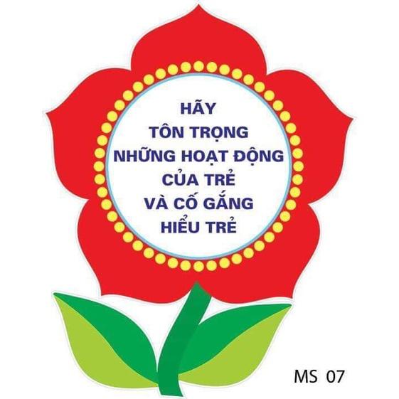 Decal hoa biểu ngữ