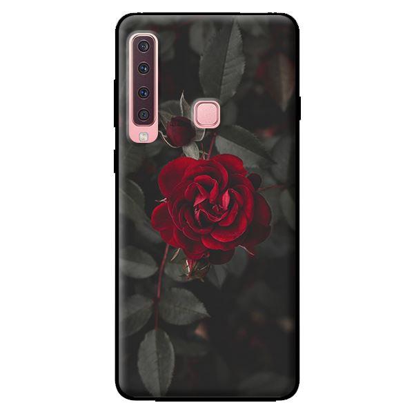 Ốp lưng in cho Samsung Galaxy A9 2018 mẫu Hoa Hồng Đỏ - Hàng chính hãng