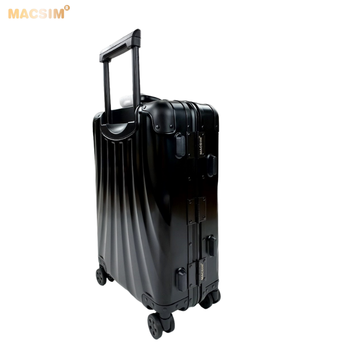 Vali hợp kim nhôm nguyên khối MS1307 Macsim cao cấp màu bạc, màu đen, mùa Ti-gold 20inches