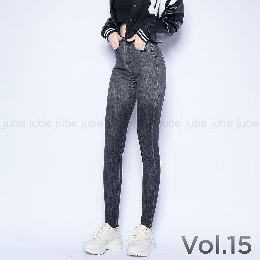 Quần Bò Jeans Nữ Skinny Loang 2 Màu - Quần Nữ Cạp Cao Dáng Ôm Trơn