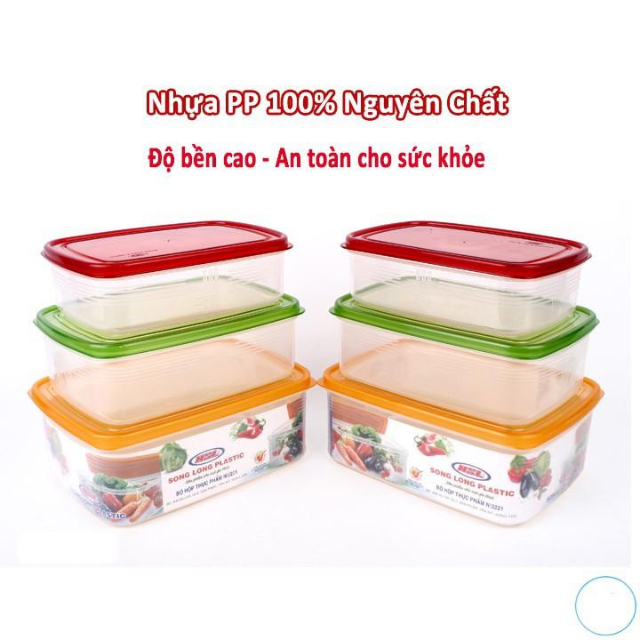 Bộ 3 hộp thực phẩm 2221 Song Long