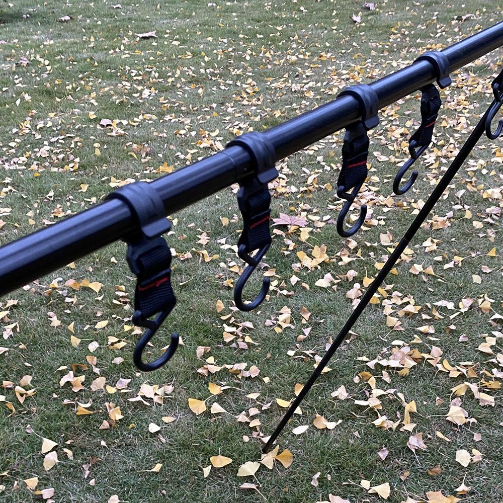 Outdoor Hanging Rack Camping Triangle Storage Rack Light Stand Clothes Drying Tripod for Outdoor Cooking Camping Picnic