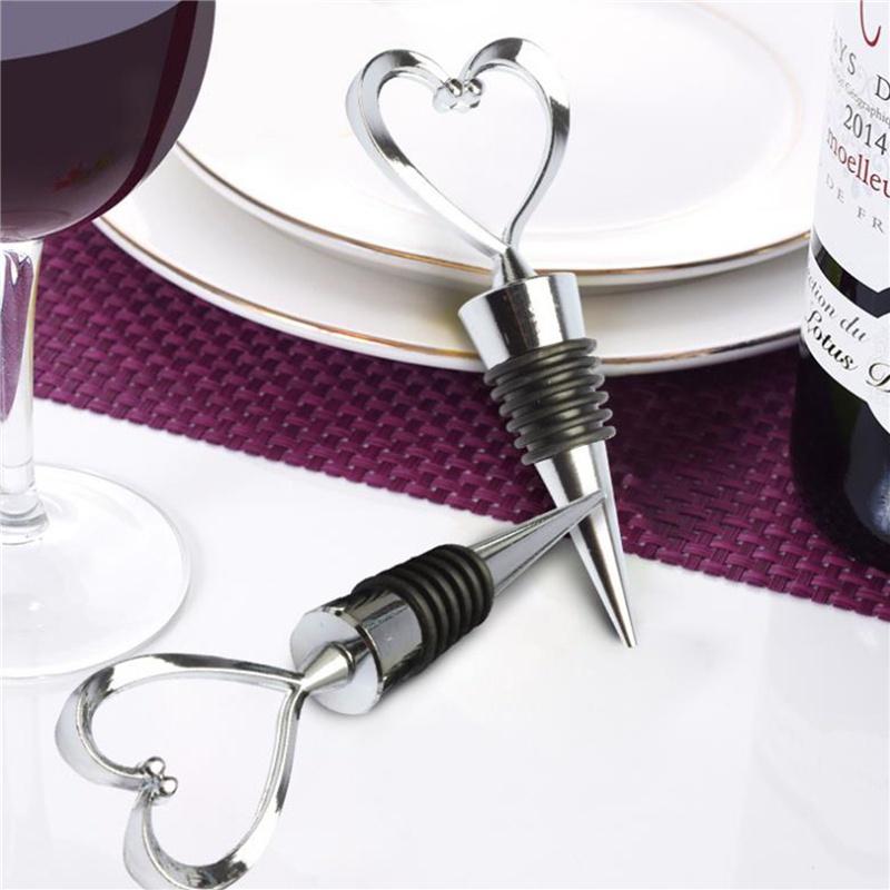 Heart-shaped Wine Stopper Metal Silicone Liquor Bottle Plug Grape Zinc Aluminum Alloy Alcoholic Spigot