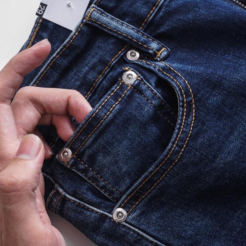 Quần jean nam slimfit dáng ôm co giãn màu xanh VNXK