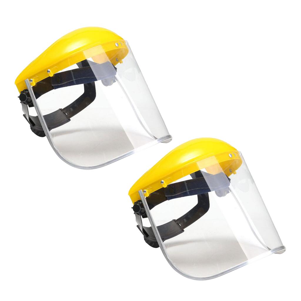 2x Welding Clear Safety Full Face Shield Visor Anti Splash Lightweight