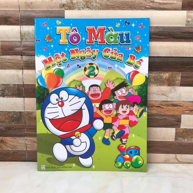 Tập tô màu doraemon một ngày của bé