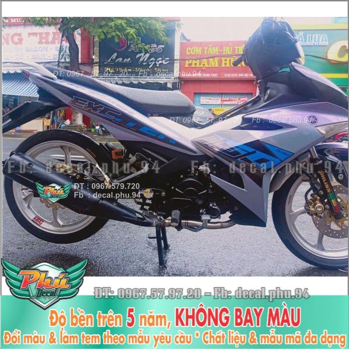 Tem rời Exciter 150 Trắng Xanh mẫu mới 2020  -1