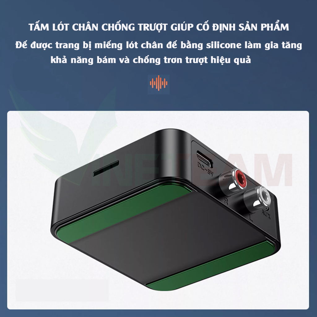 Thiết Bị Thu Phát Nhạc Không Dây Bluetooth 5.0 Vinetteam C39 Âm Thanh Đa Chức Năng TF AUX 3.5mm RCA Cho Loa Ô Tô Tai Nghe Bluetooth  Biến Loa Thường Thành Loa Bluetooth - Hàng Chính Hãng