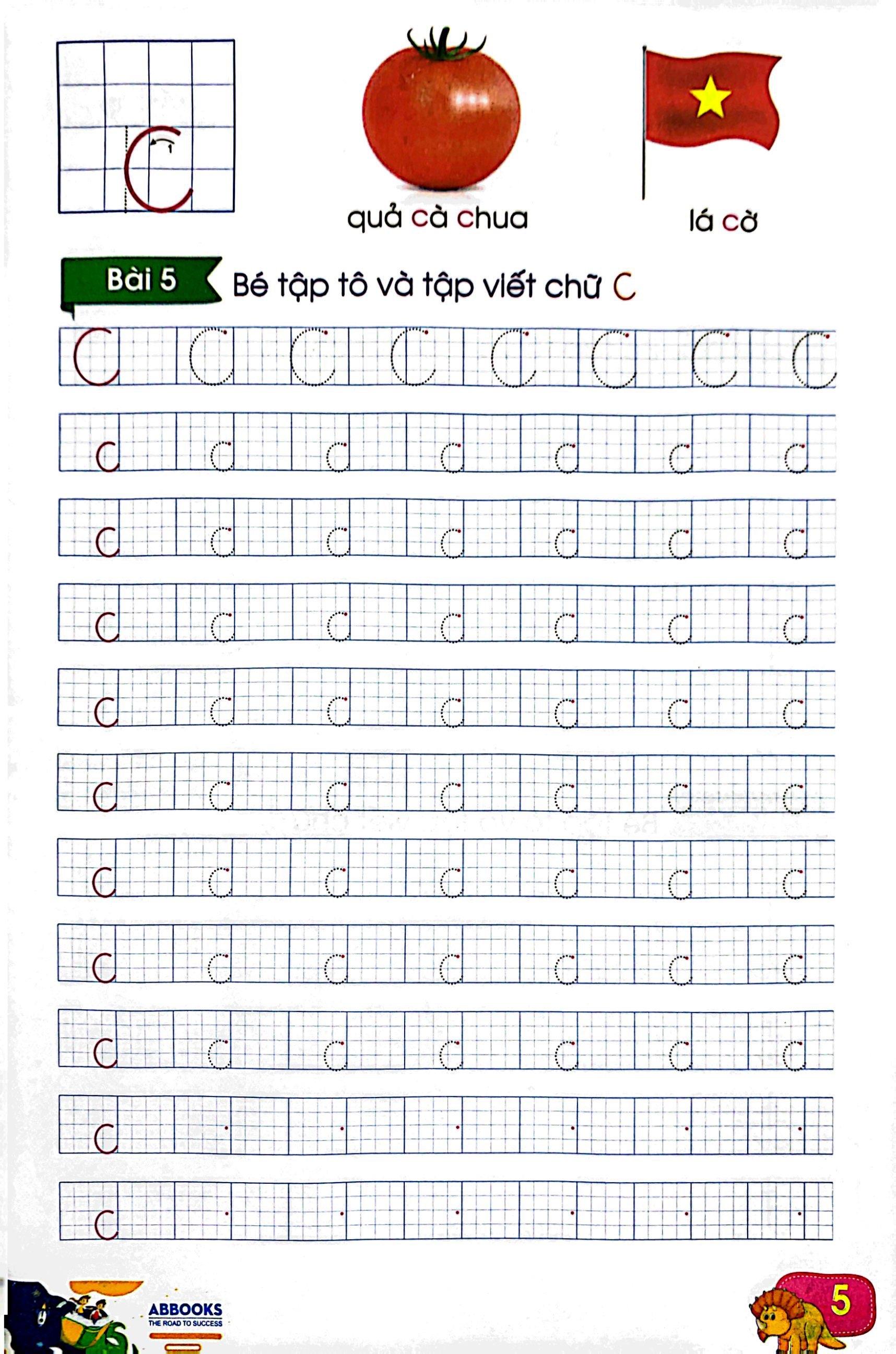 Luyện Tay Cầm Bút - Tập Tô Chữ Cái