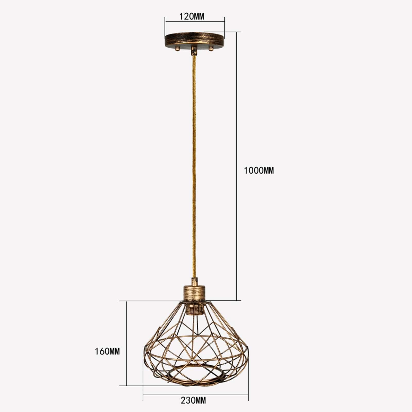 Rustic Lantern Chandelier Hanging Light Fixture for Farmhouse Party Bedroom 1m