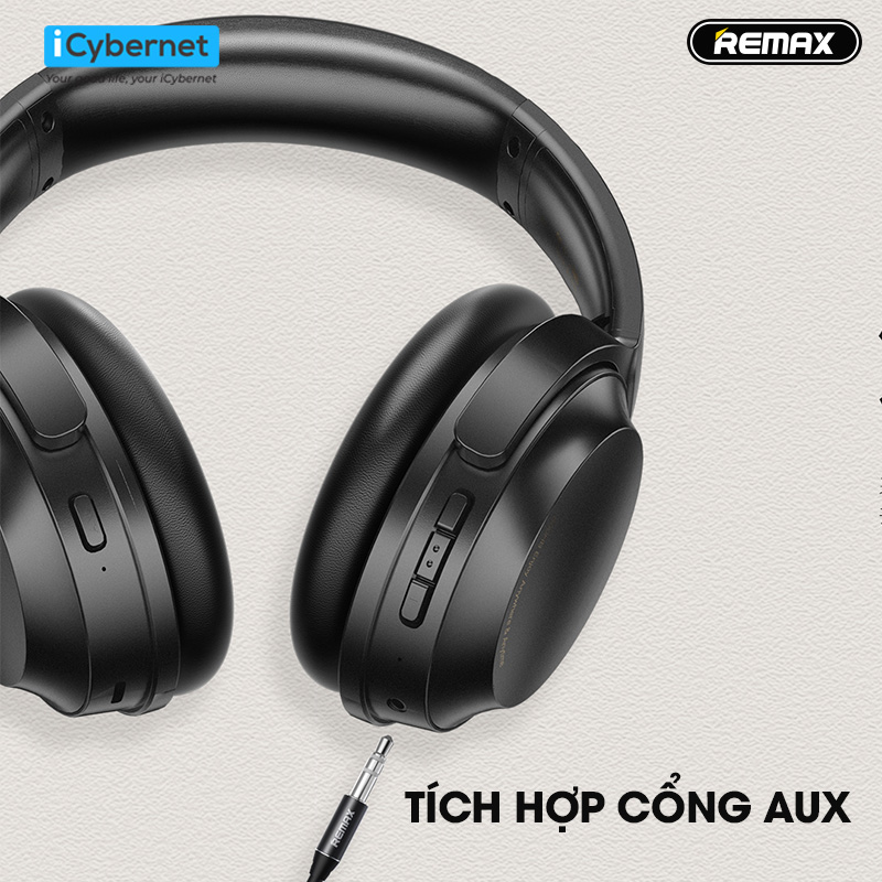 Tai nghe bluetooth chụp tai chống ồn chủ động ANC Remax RB-800HB - Hàng chính hãng