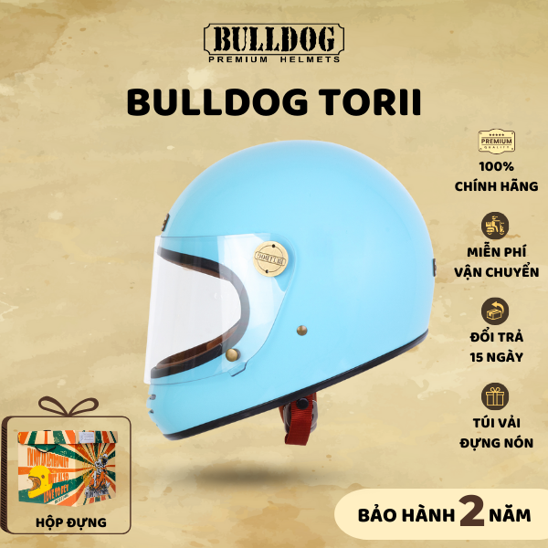 Mũ Bảo Hiểm Fullface Cổ Điển BULLDOG Torii