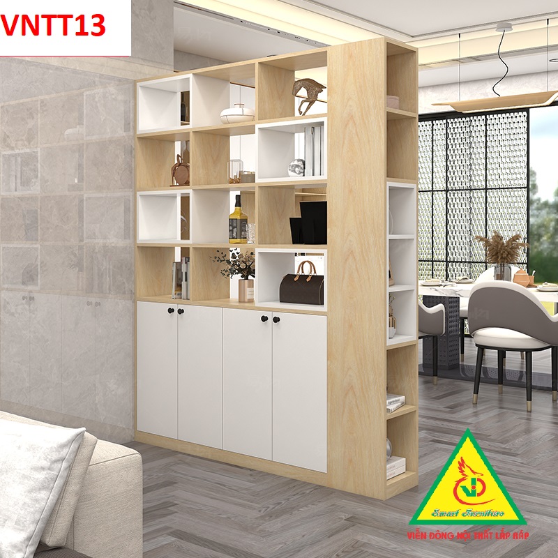 TỦ KỆ TRANG TRÍ KIÊM VÁCH NGĂN VNTT13 - Nội thất lắp ráp Viendong Adv
