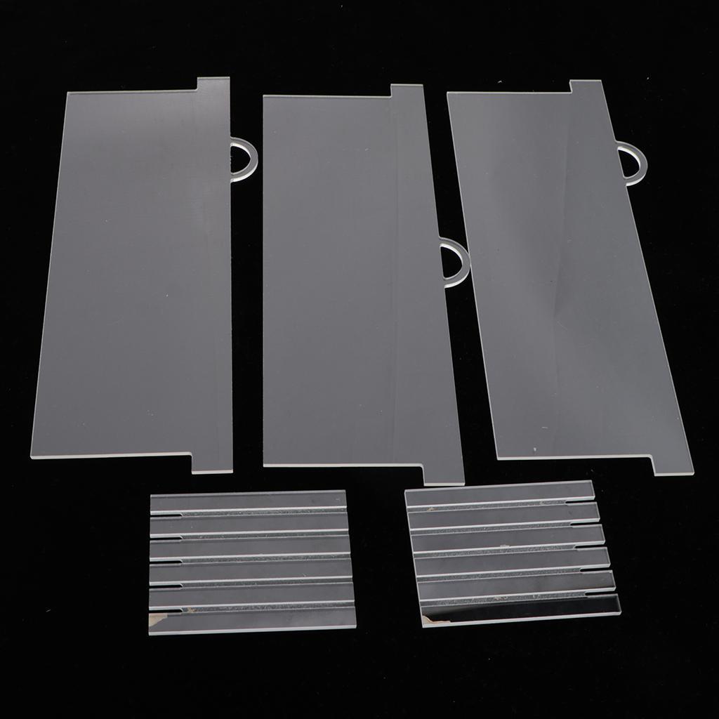 1 Pack 5pcs Clear Acrylic Board Soap Loaf   Divider For DIY Shaping Tools