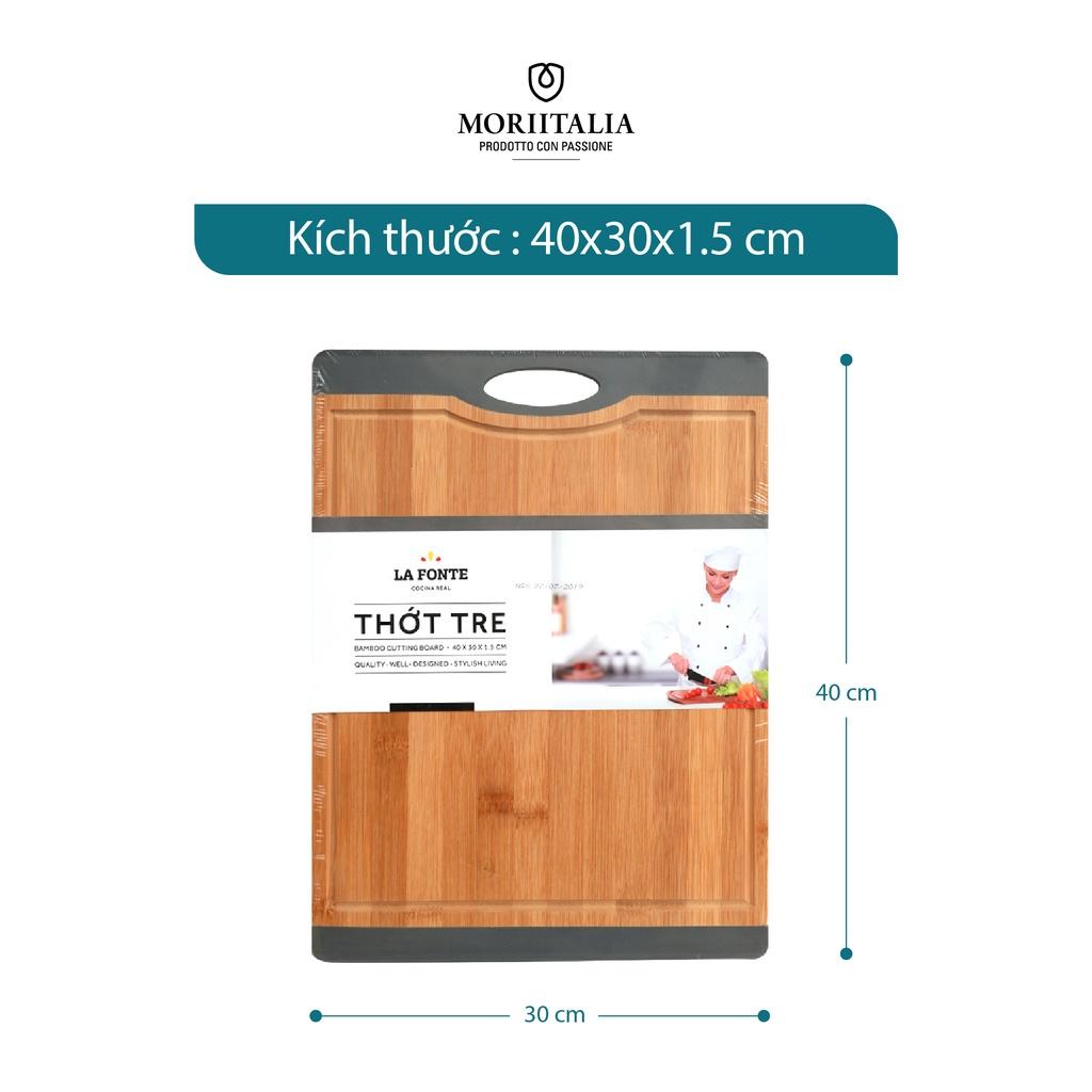 Thớt tre La Fonte bamboo kháng khuẩn an toàn Moriitalia 180558