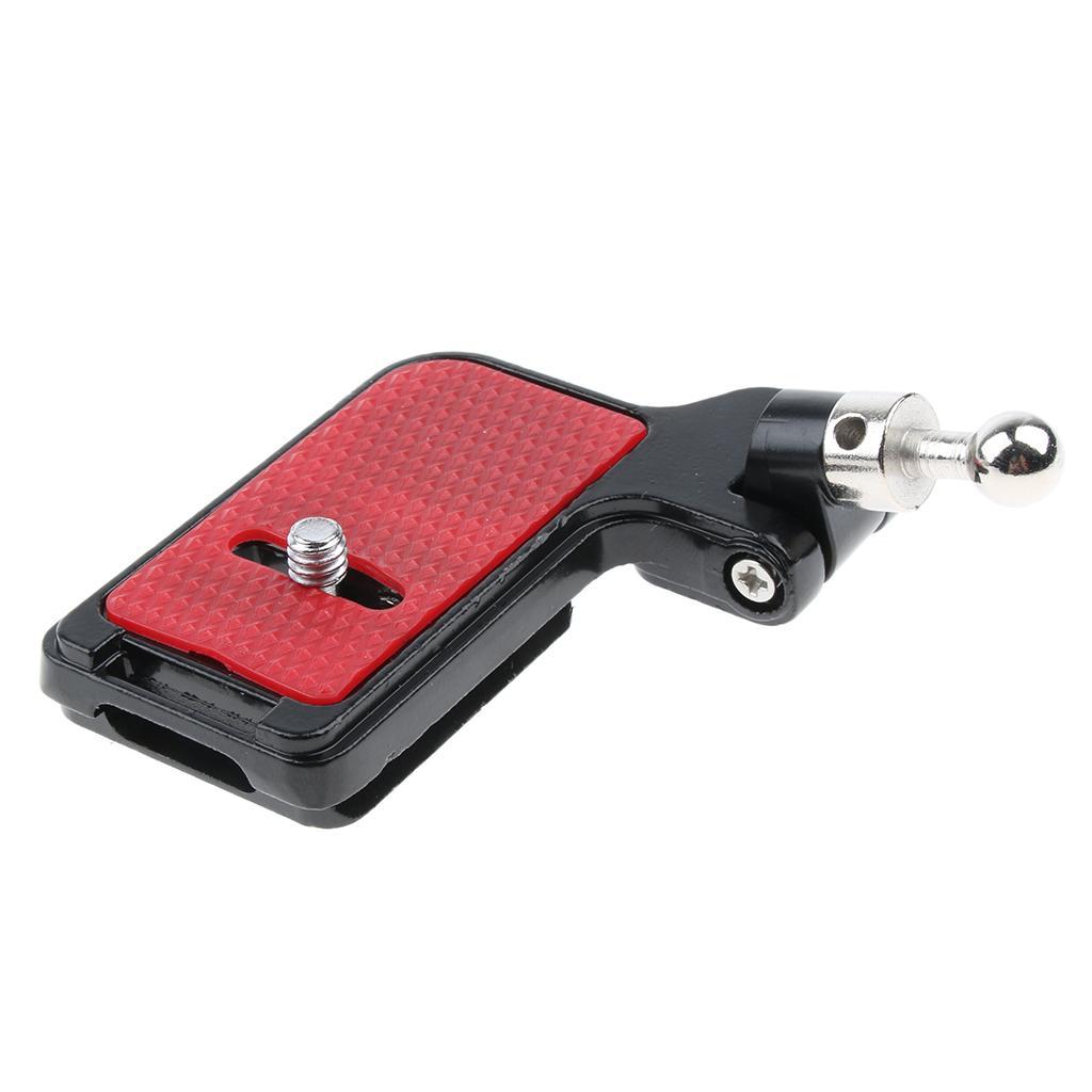 2 Pieces Quick Release QR Plate Adapter with 1/4" Screw for DSLR Camera