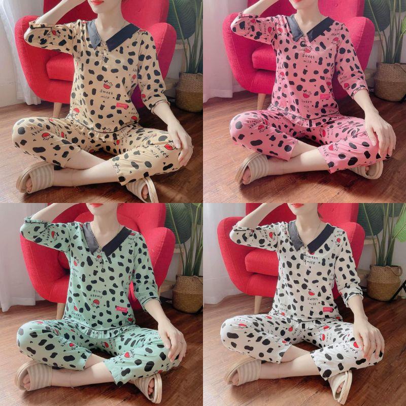 Set đồ bộ bò sữa cao cấp