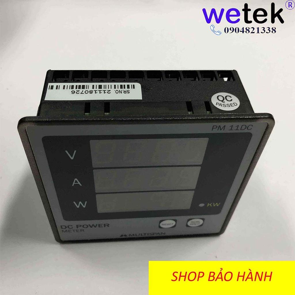 Multispan PM-11DC, Đồng hồ DC đo dòng, áp, công suất, năng lượng nguồn 1 chiều , LED siêu sáng
