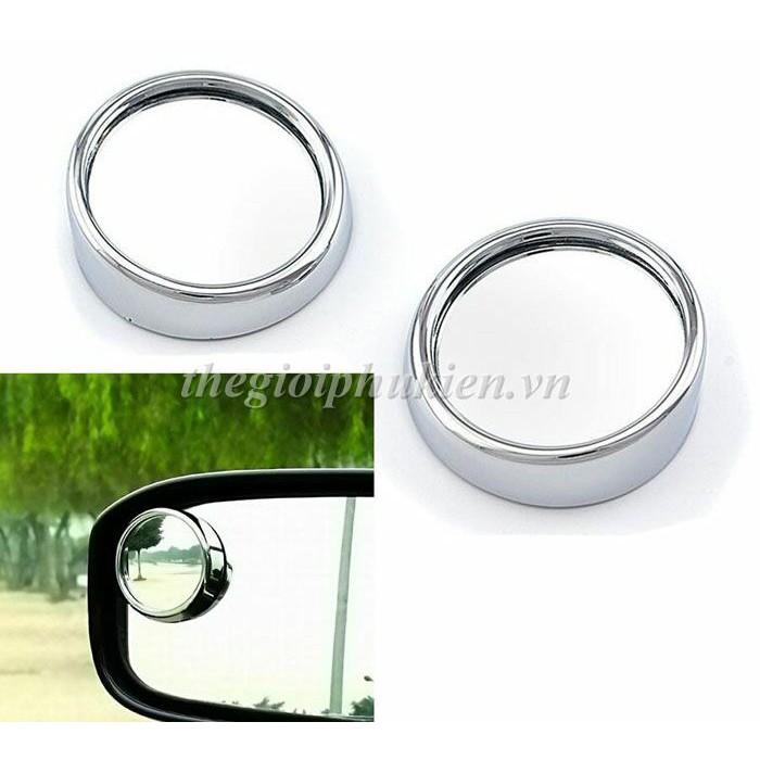 Bộ 2 gương cầu lồi xóa điểm mù gắn gương chiếu hậu ô tô, xe hơi