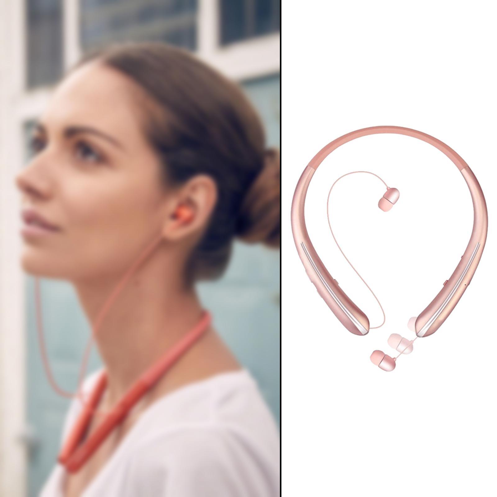 Wireless Bluetooth 5.0 Retractable Earphone Headset Sports Neckband