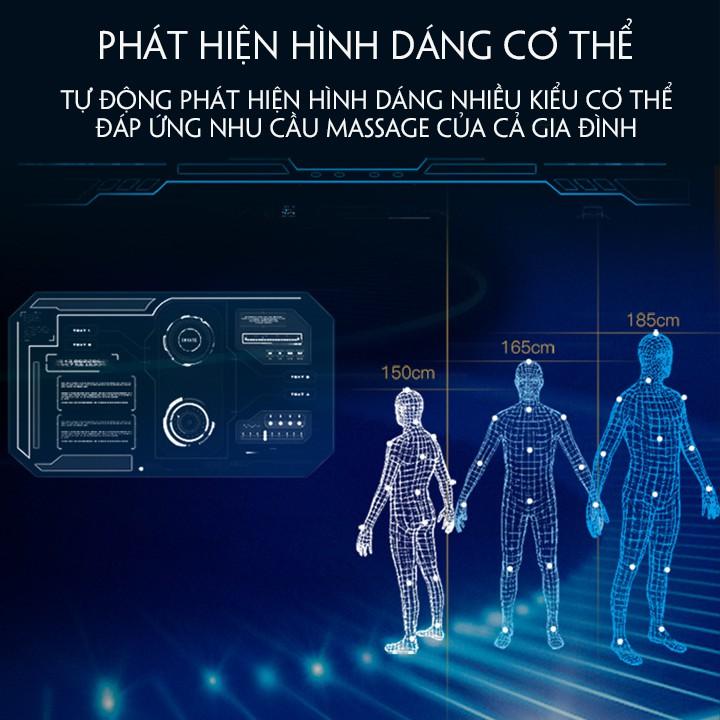 Ghế Mát xa toàn thân cao cấp công nghệ Nhật Bản (Massage 8D, Bấm huyệt bàn chân, Âm nhạc Bluetooth)