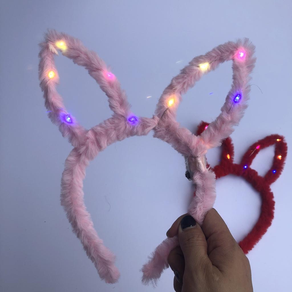Bờm tai thỏ có đèn chơi Trung Thu, Halloween cho trẻ em và người lớn