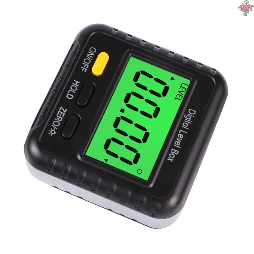 360 Degree Mini Digital Protractor Inclinometer Electronic Digital Level Ruler Angle Ruler Base Precise Measurement Woodworking Construction Carpentry Measuring Tools