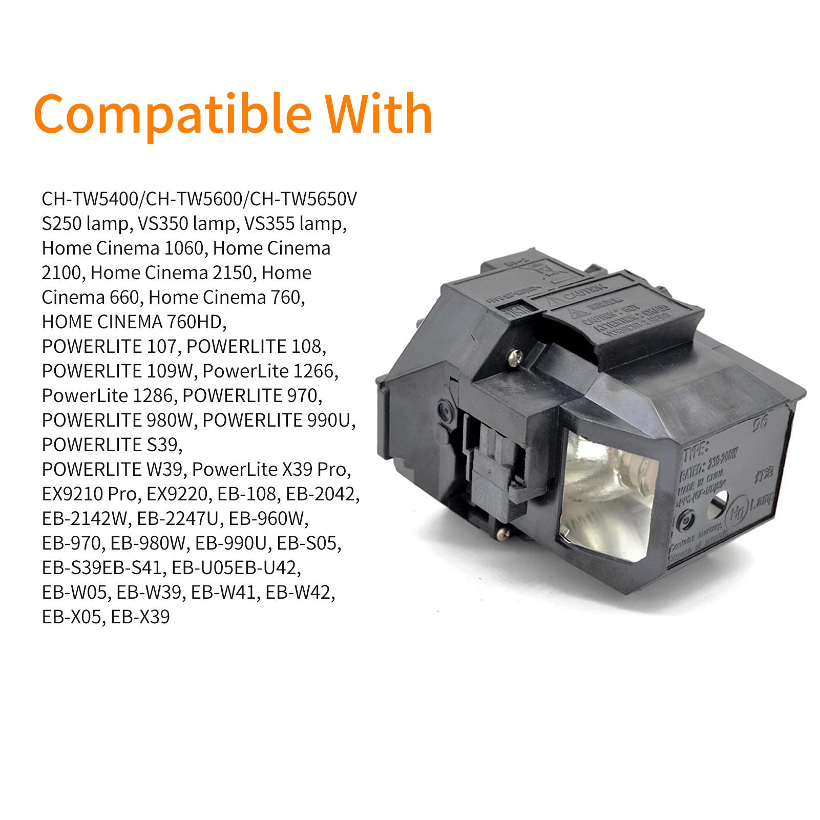 Replacement Projector Lamp Compatible with Epson EB-W05/U42/U05/S41/EB-W39/EB-S39/EB-990U