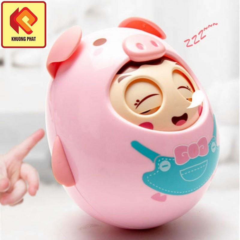 Lật Đật Heo Con Đồ Chơi Tinh Nghịch Chớp Mắt Có Chuông Nhẹ Nhàng Cho Bé. Siêu dễ thương