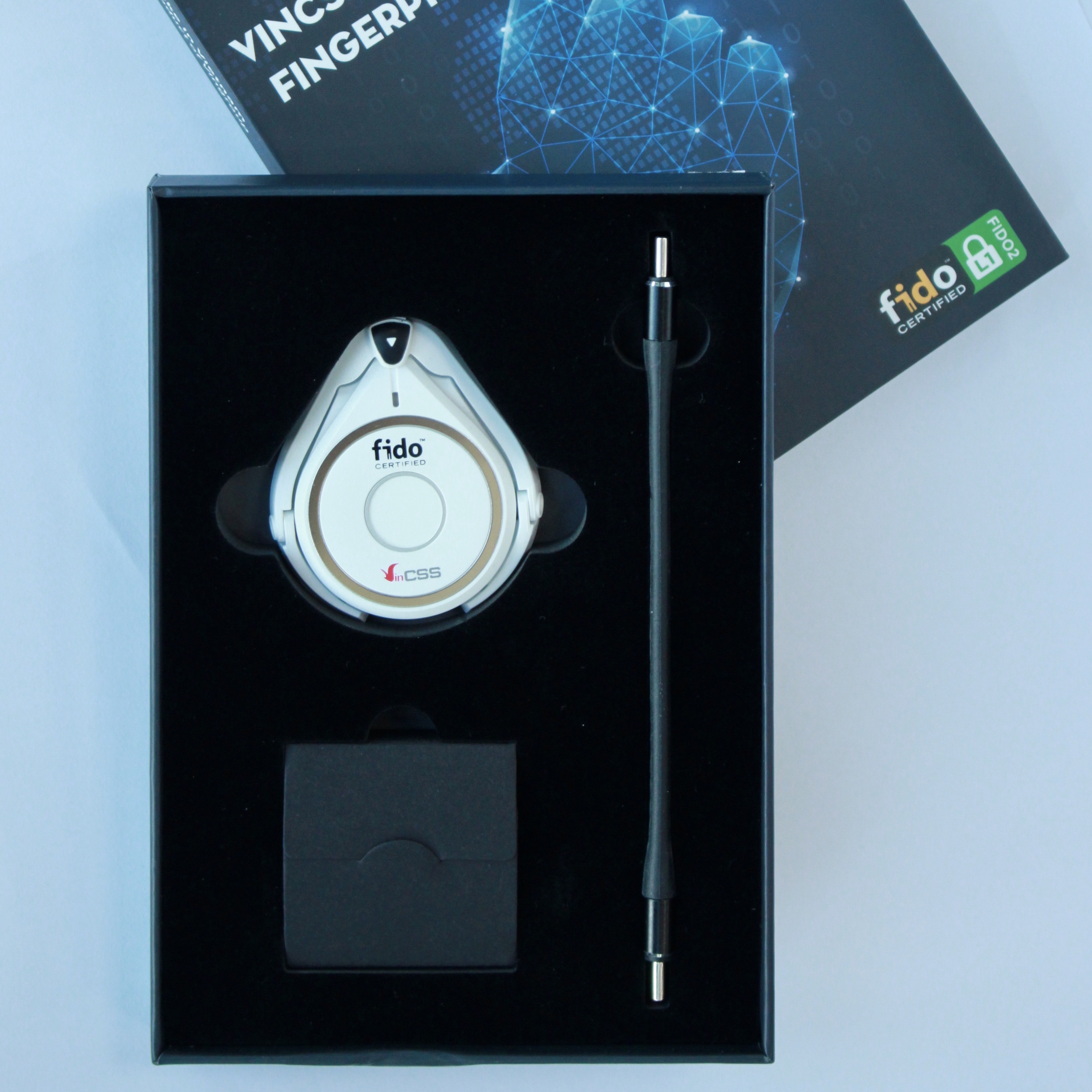 Khóa Xác Thực Mạnh VinCSS FIDO2 Fingerprint – Sử Dụng Sinh Trắc Học Vân Tay - Hỗ Trợ Đăng Nhập An Toàn Không Mật Khẩu, Chuẩn UAF/U2F/FIDO2 - Hàng Chính Hãng