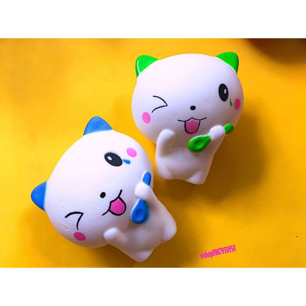 ĐỒ CHƠI MÈO ÔM THÌA ( SQUISHY CHO BÉ )