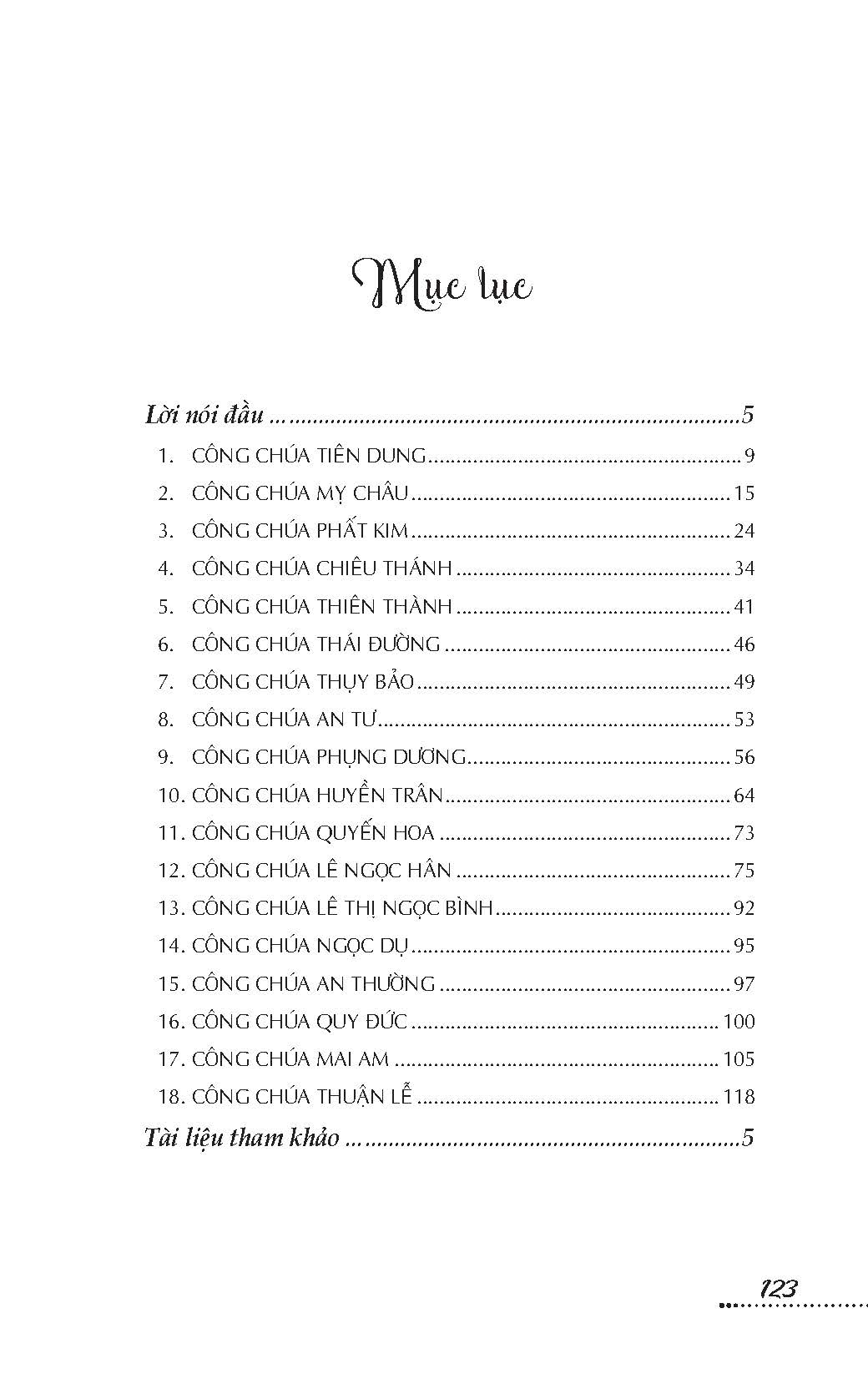 18 Công Chúa Việt Nam