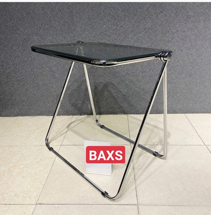 Bàn đa năng chân inox mặt bàn xuyên sáng Juno Sofa 64 x 50 x 68 cm