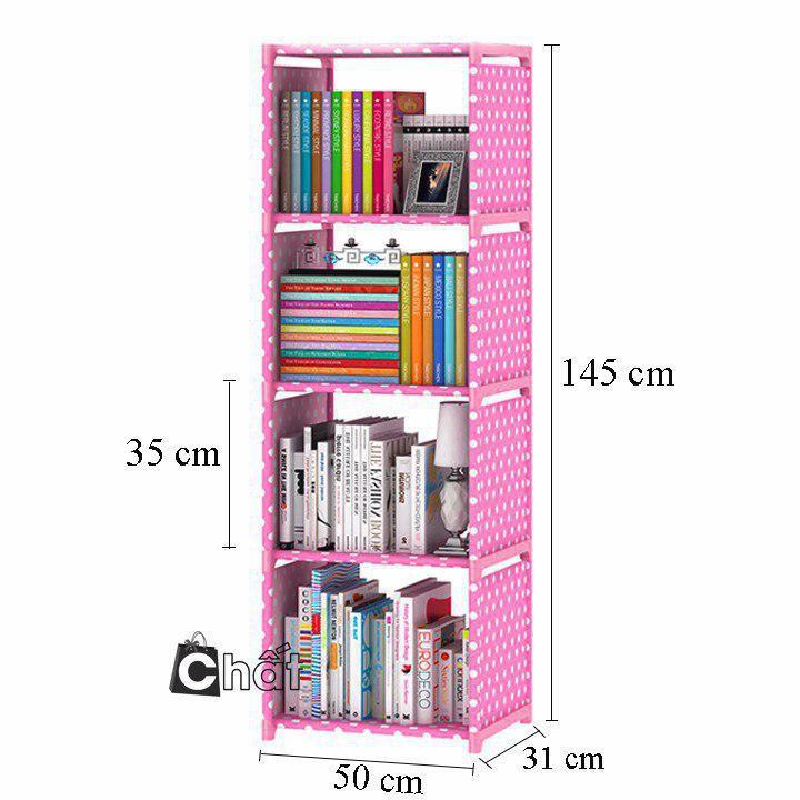SP1040 Giá sách 5 tầng 4 ngăn lắp ráp - hàng loại 1