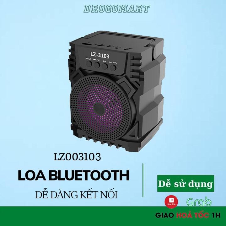 Loa Bluetooth nghe nhạc LZ3101,Loa LZ3103 nhỏ gọn, đèn led nhấp nháy, Loa mini Hỗ trợ cắm thẻ nhớ, USB