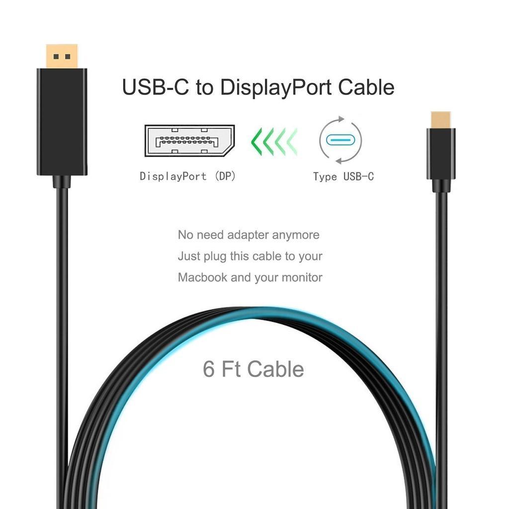Dây cáp chuyển đổi USB3.1 Type C sang Display Port DP 4K HDTV