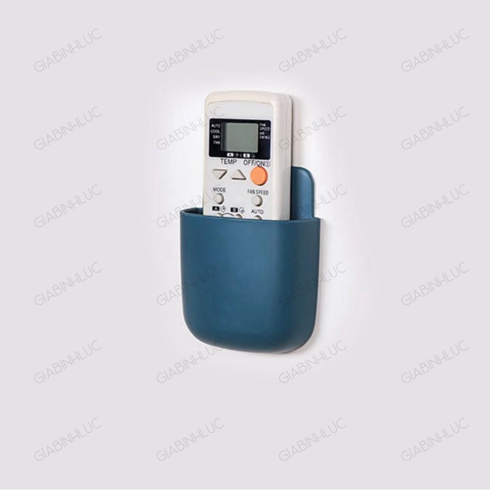 Giá Đựng Điều Khiển Kệ Hộp Dán Tường Đựng Remote Tivi Điều Hòa Khay Đỡ Sạc Điện Thoại Treo Tường